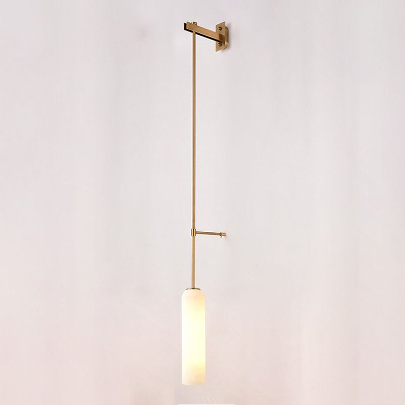 Glass Geometric Wall Sconce Simple 1 Light Wall Mounted Light Fixture