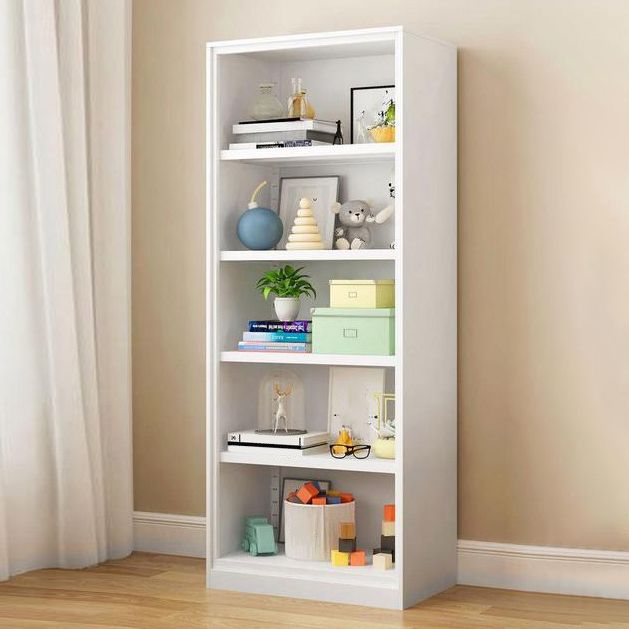 Modern Steel Bookcase Closed Back Bookshelf for Any Room, 13"W