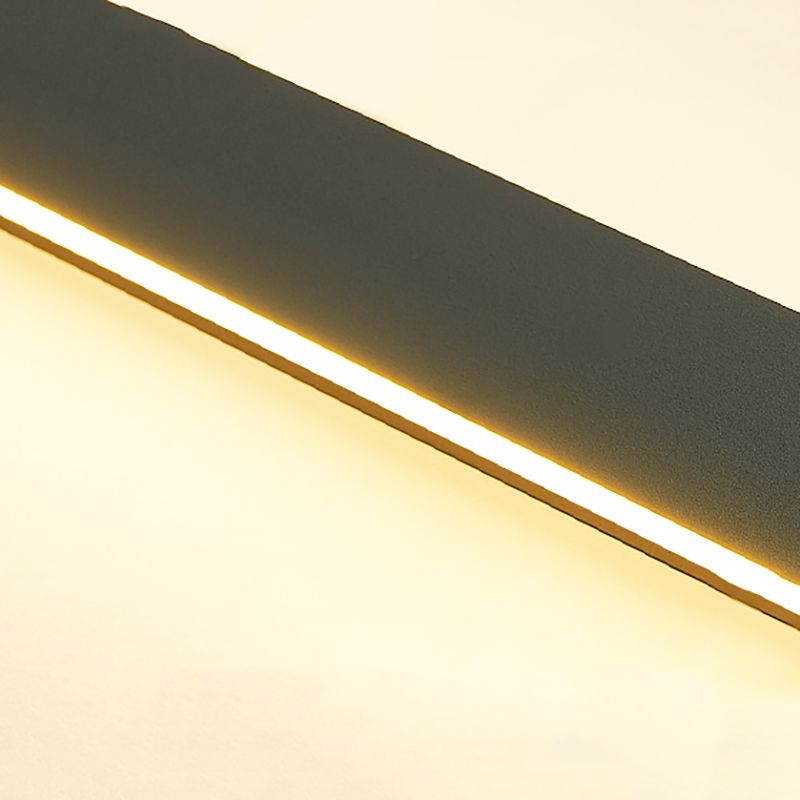 Plafonnier encastré à LED linéaire, luminaires de plafond modernes avec abat-jour en acrylique