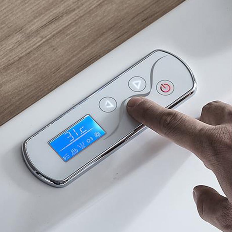 Modern Rectangle Acrylic Embedded Bathtub with Massage Device