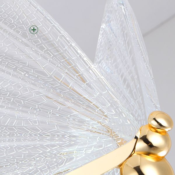 Nordischer Luxusstil Schmetterling Schatten Hängende Leuchte LED Butterfly Anhänger Kronleuchter