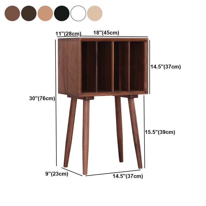 Scandinavian Standard Bookcase Shelves Closed Back Bookshelf for Home