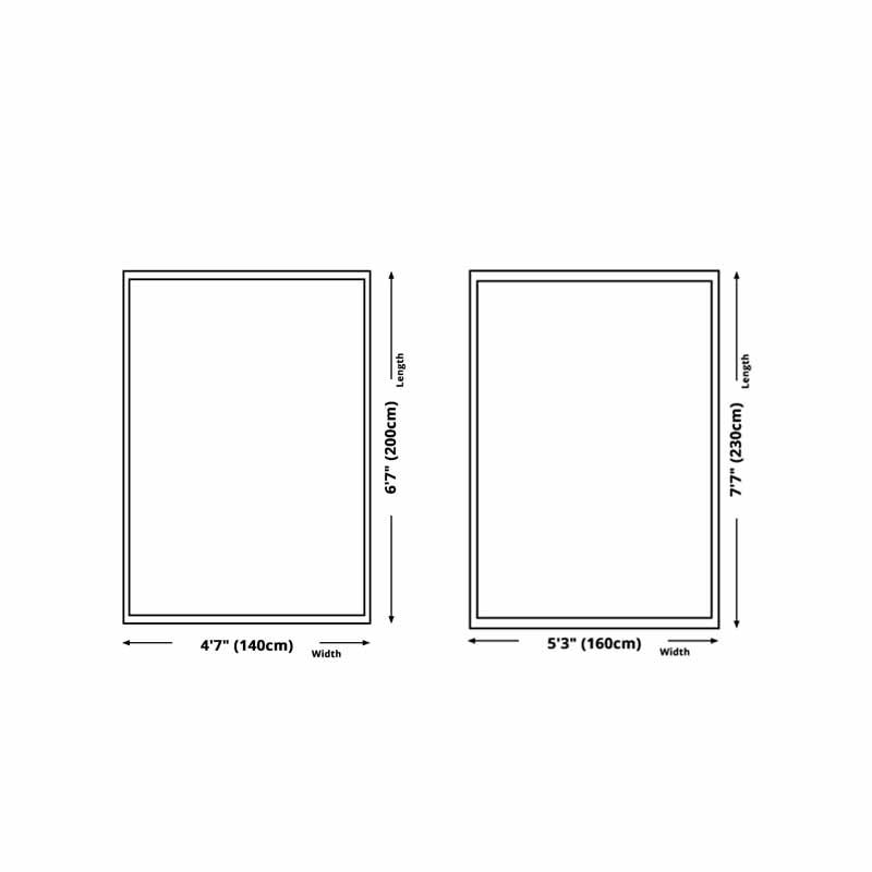 Orange Modern Area Carpet Color Block Polyester Area Rug Easy Care Non-Slip Rug for Bedroom