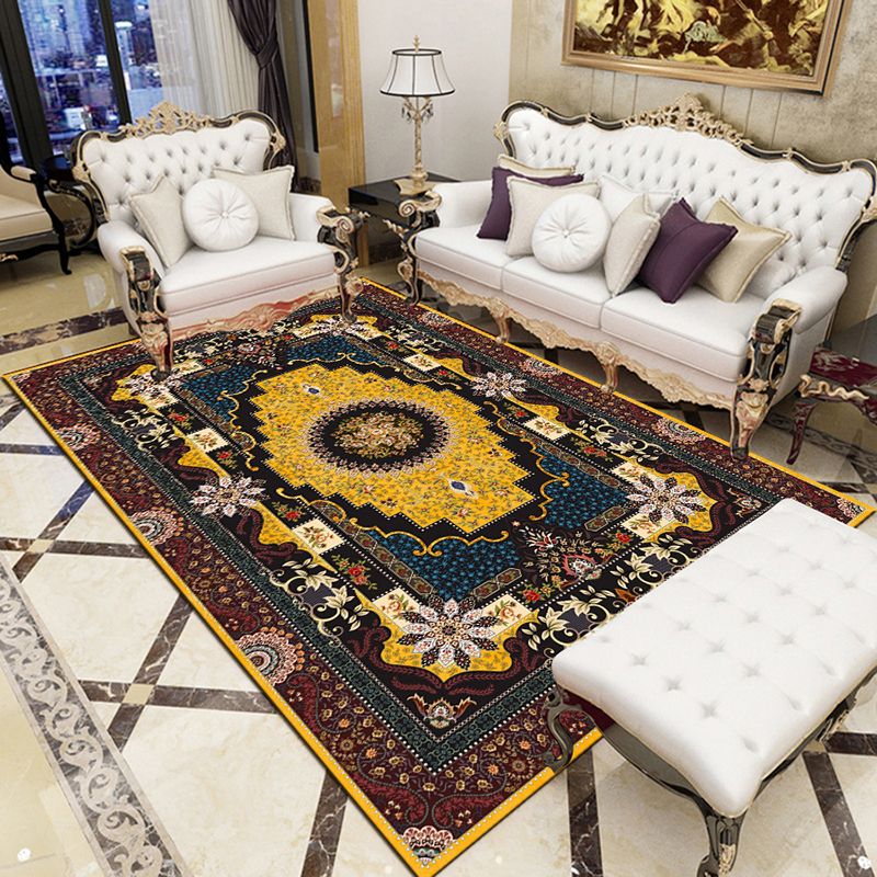 Sapphire Modern Rug Polyester Classic Rug Stain Resistant Rug for Living Room