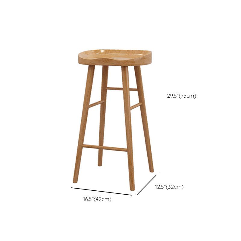 Modern Bar Table Set 1/6/11 Pieces Solid Wood Counter Table with Backless Stools