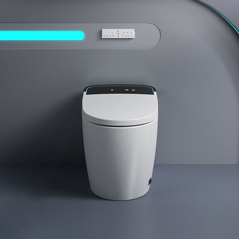 Modern Floor Mount Skirted Toilet Bowl Siphon Jet Toilet with Seat for Bathroom