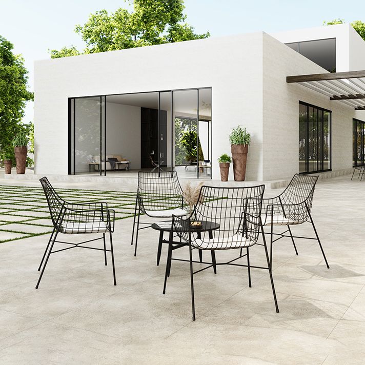 Boho Black Dining Set 1/2/3/4/5 Pieces Round Patio Dining Table Set