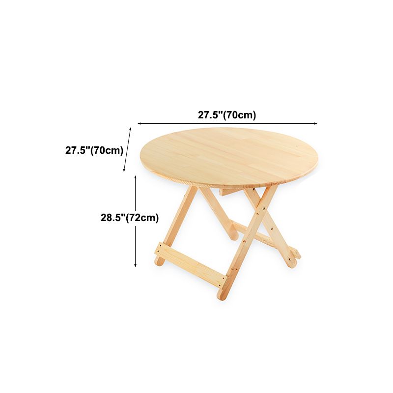 Contemporary Dining Room Wood Table Natural Pine Folding Table