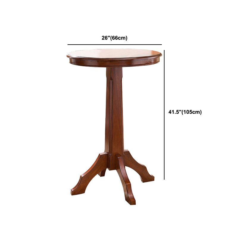 Modern 1/2/3 Pieces Solid Wood Pub Table Set Round Counter Table for Dining Room
