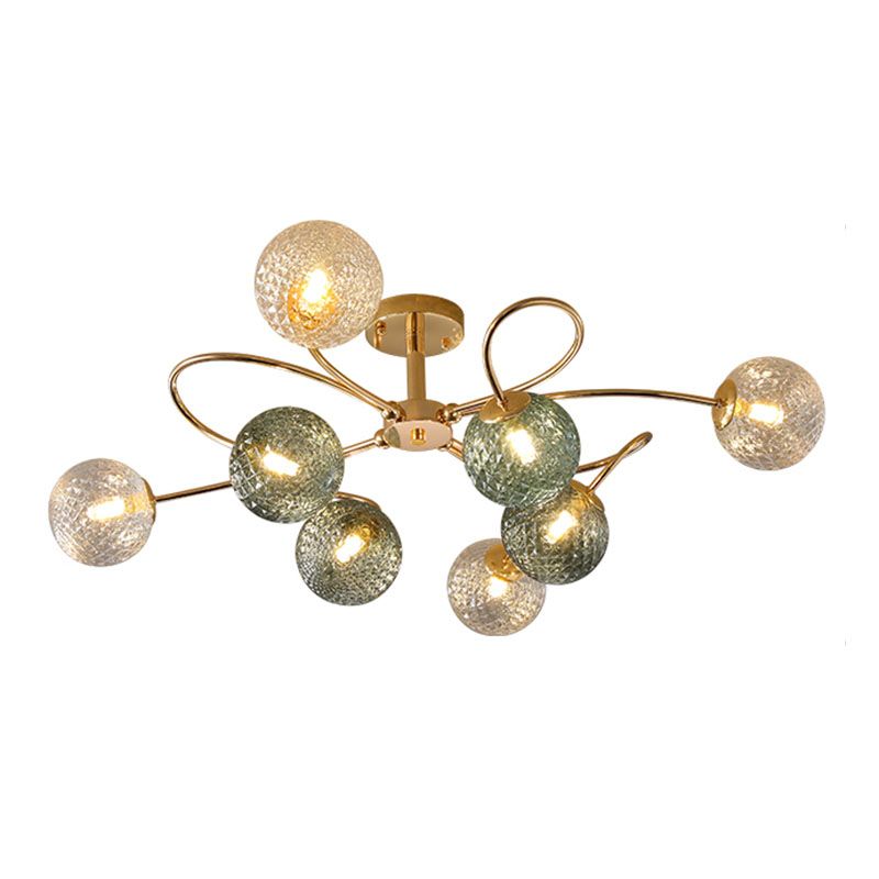 Nordic Style Ceiling Light Colorful Ball Shape Shade Ceiling Lamp for Living Room