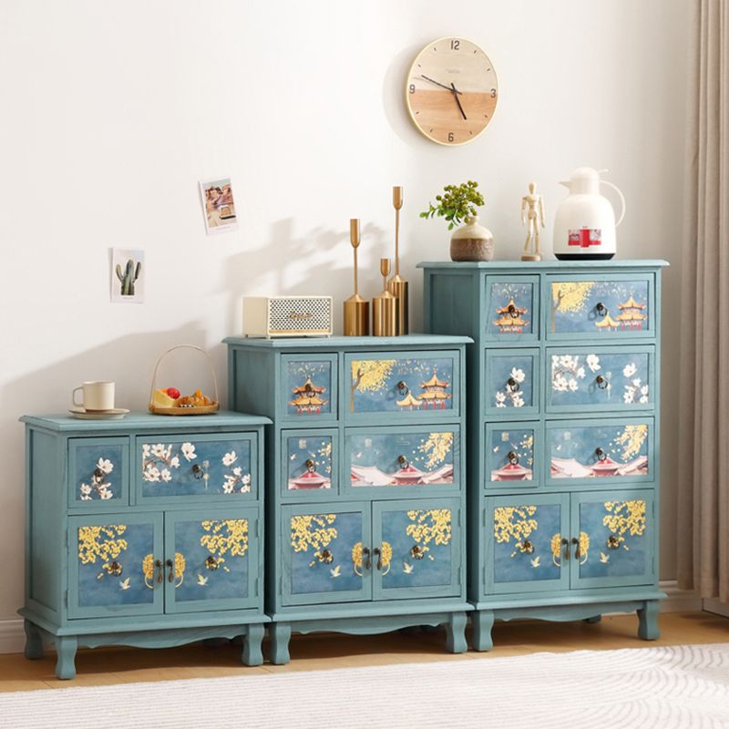 Coastal Combo Dresser Wood Storage Chest Dresser for Bedroom
