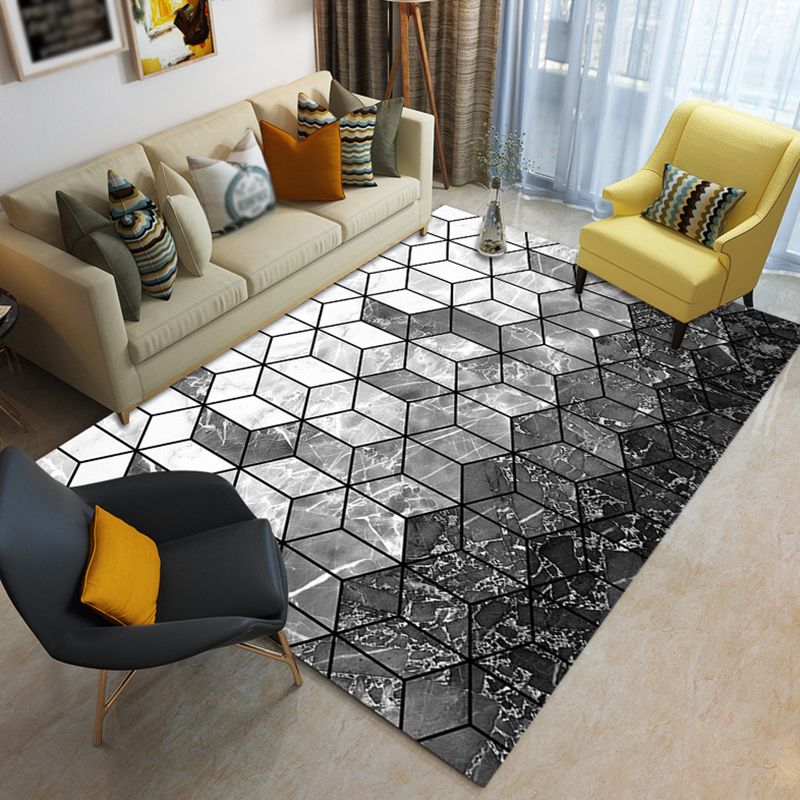 Tapis artistique de couleur foncée Creative Area Area Tapis tapis résistant aux taches pour la décoration de la maison