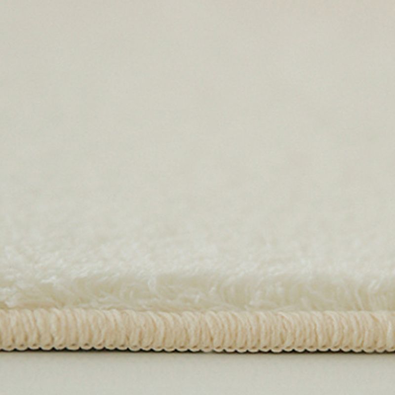 Beige Nordic Rug Polyester Color Piece Rug Stain Resistant Rug for Living Room
