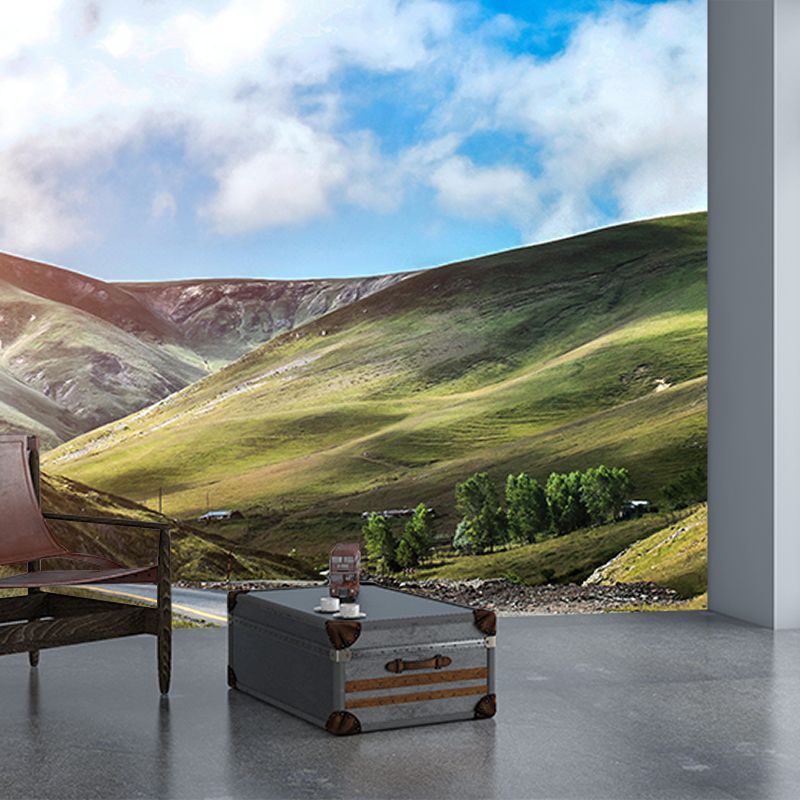 Mountain Photography Wall Mural Drawing Room Mural Wallpaper