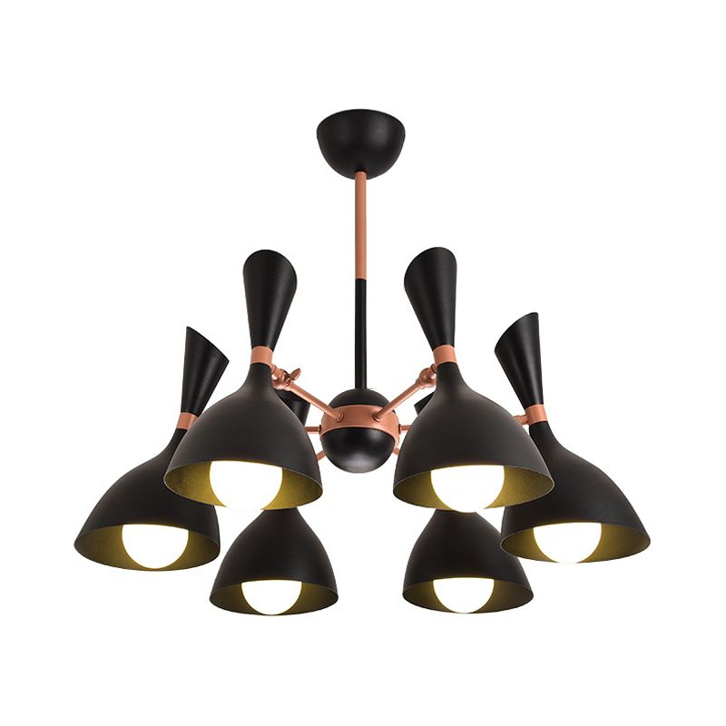 Living Room Kindergarten Pendant Light Metal Contemporary Monochrome Chandelier