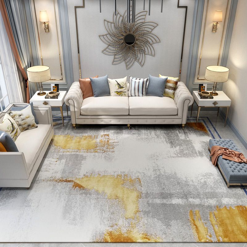 Modern Carpet Abstract Pattern Area Rug Stain Resistant Rug for Sitting Room