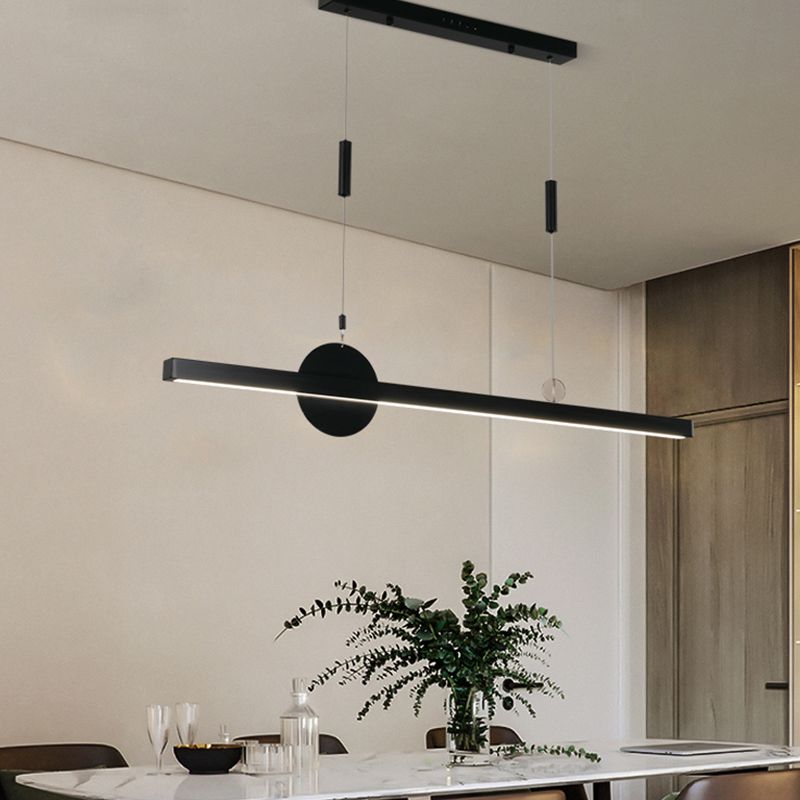 Candelier de la isla de geometría moderna de la oficina de 1 linda accesorios de iluminación LED LED de iluminación