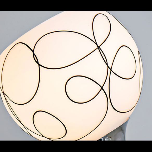 Éclairage de murs sphérique postmoderne éclairage de murs en verre blanc pour chambre