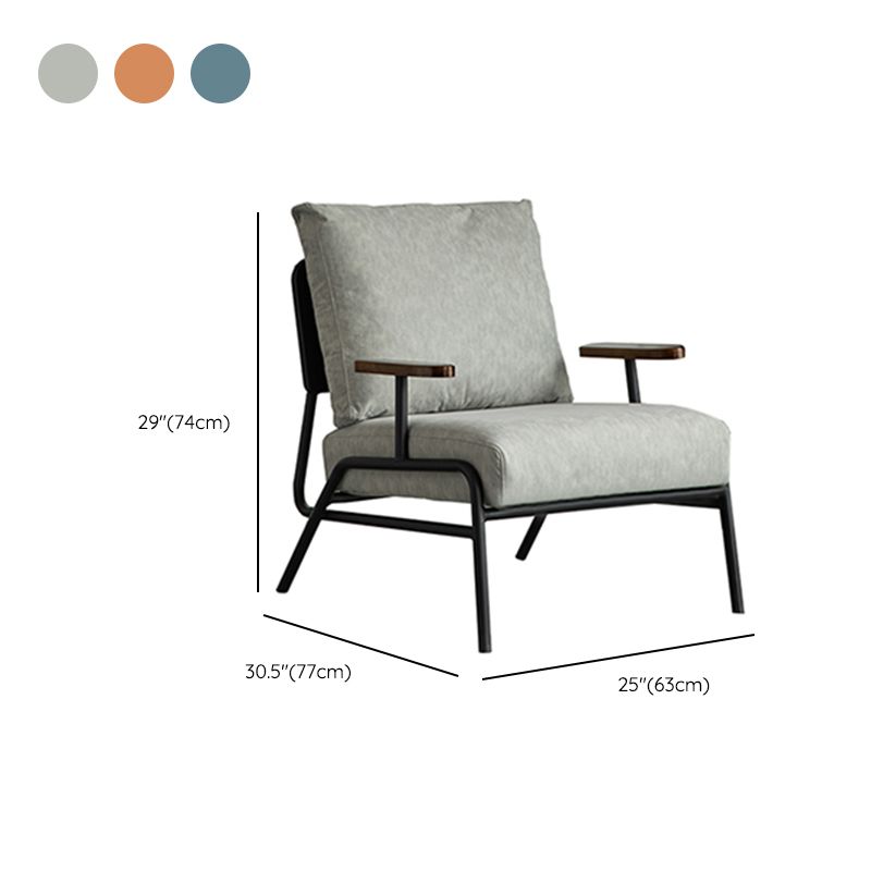 Industrial Solid Color Accent Armchair 30.3" Wide Arm Chair for Living Room