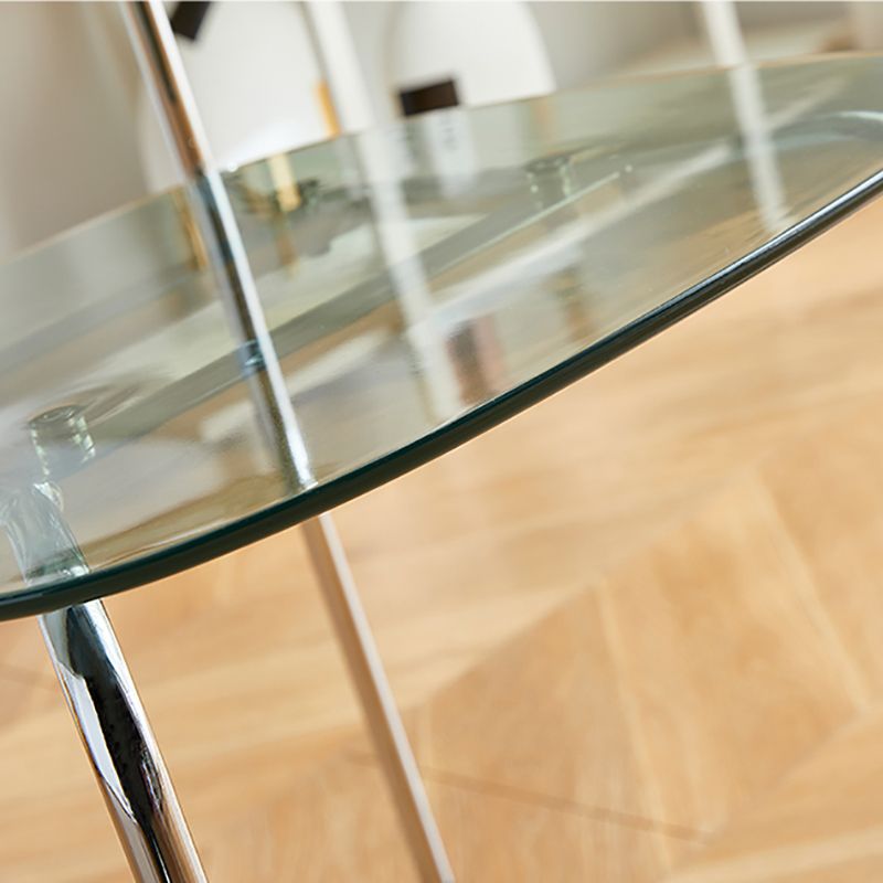 Silla de comedor moderna de metal para interiores y exteriores, silla lateral apilable sin brazos para el hogar