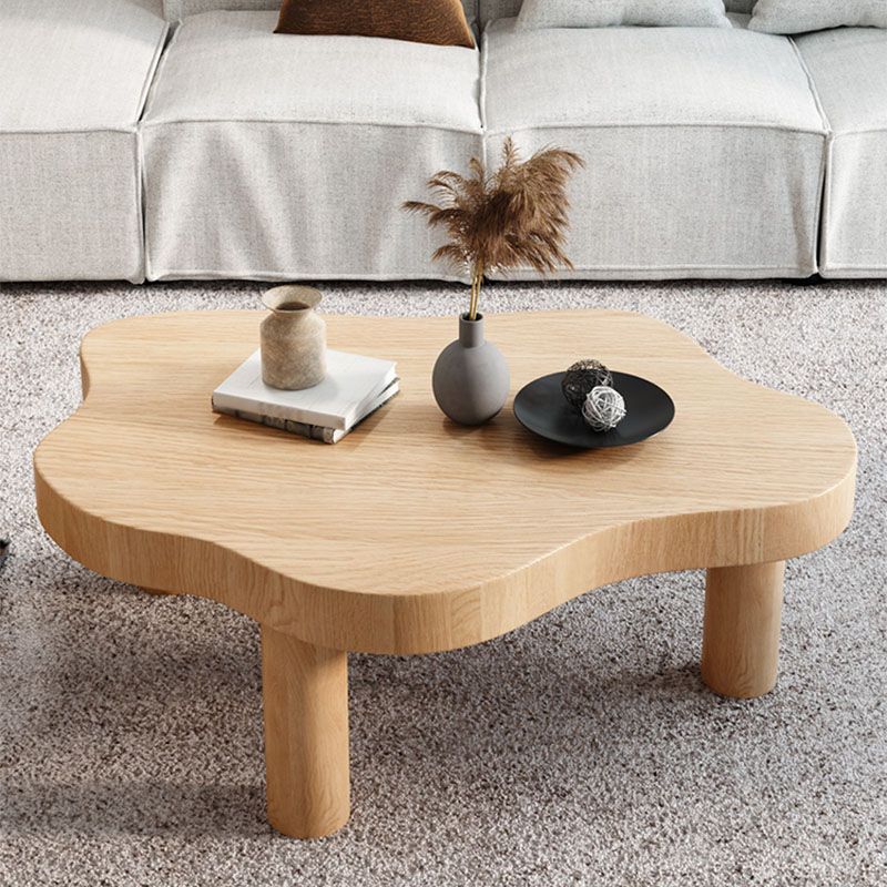 Modern Style Solid Wood Top Walnut/wood/white/teak/black Free Shape Coffee Table