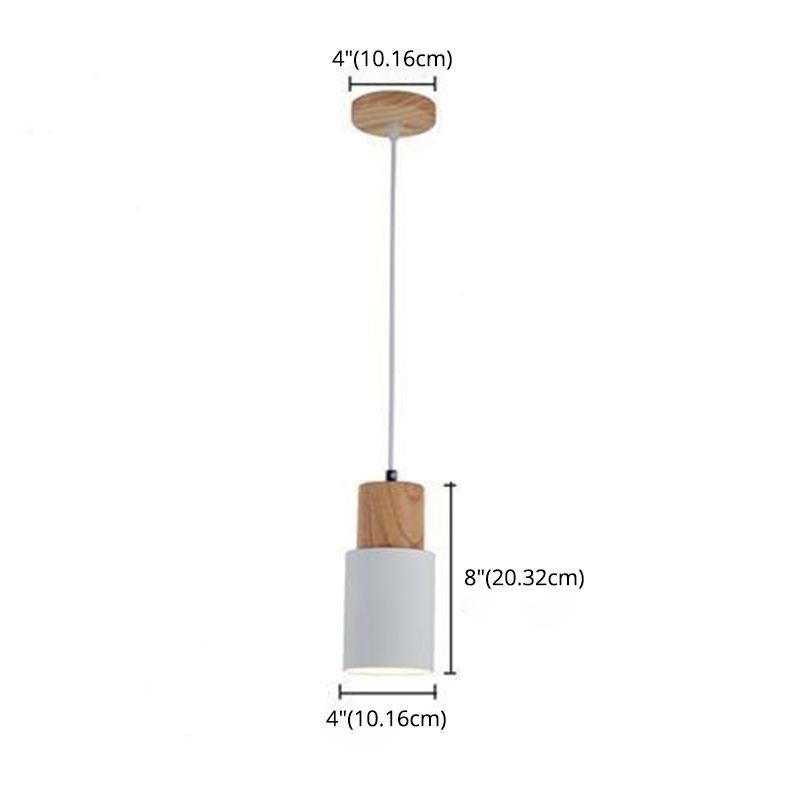1 Cylindre lumineux Lights Hanging Lighttures Nordic Style Light For Restaurant