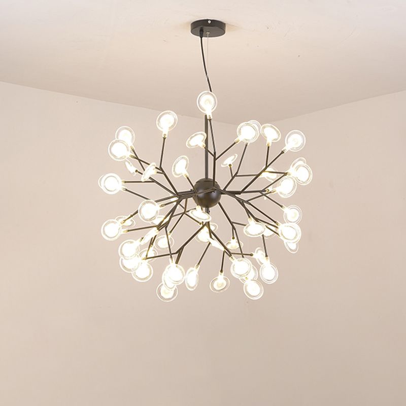 Sputnik Firefly LED Suspension Light Minimalist Acrylic Bedroom Chande