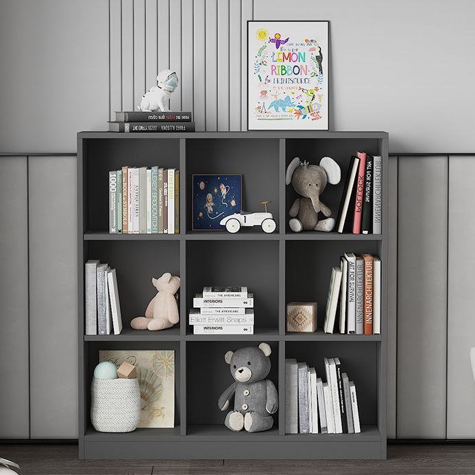 Wooden Standard Bookshelf Modern Closed Back Bookcase for Home Office