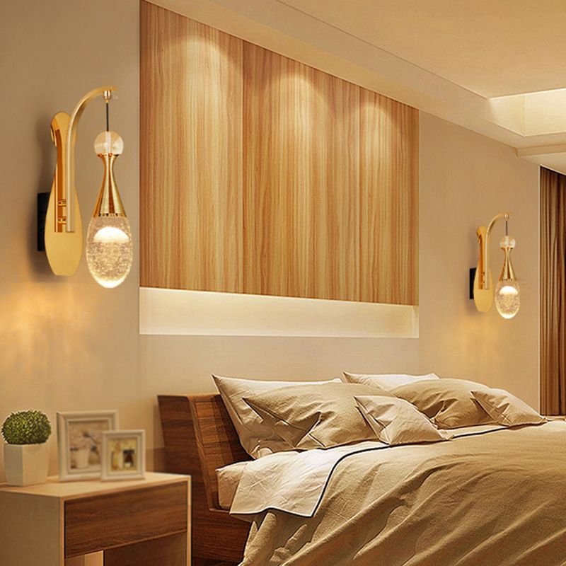 Éclairage de mur de style postmoderne à 1 lumière à 1 lumière pour chambre à coucher