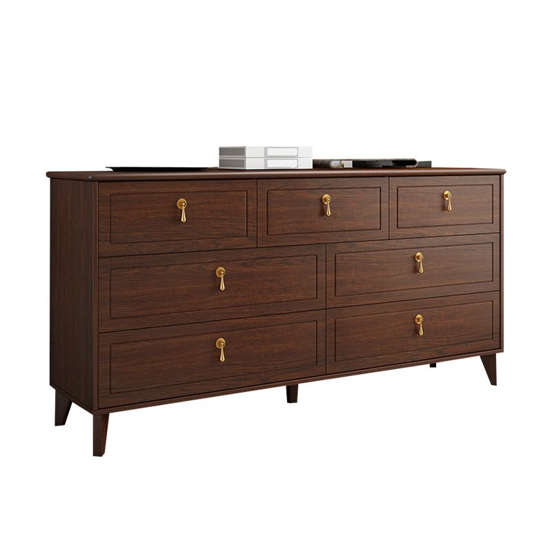 Contemporary Glam Storage Chest Dresser Wooden Chest with Drawers