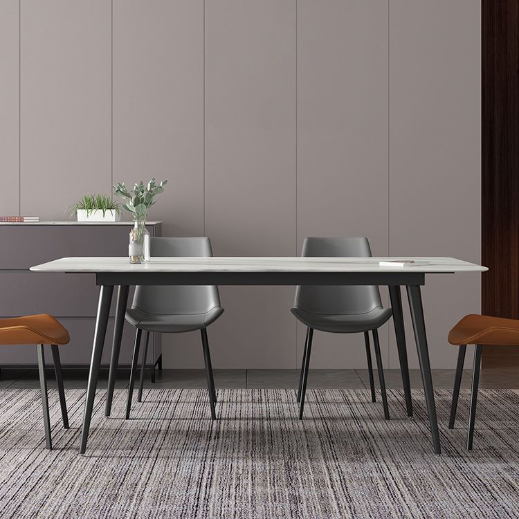Modern Rectangle Sintered Stone Dining Table Set 1/2/5/6/7 Pieces Dining Set for Home Use