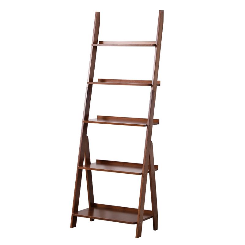 Modern Style Bookshelf Wood Open Back Bookcase for Home Office