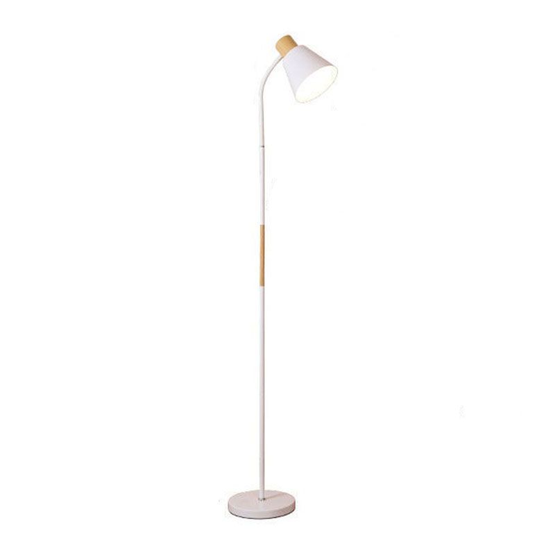 Nordic Modern Cone Floor Lamp 1 Light Wrought Iron Floor Light for Living Room