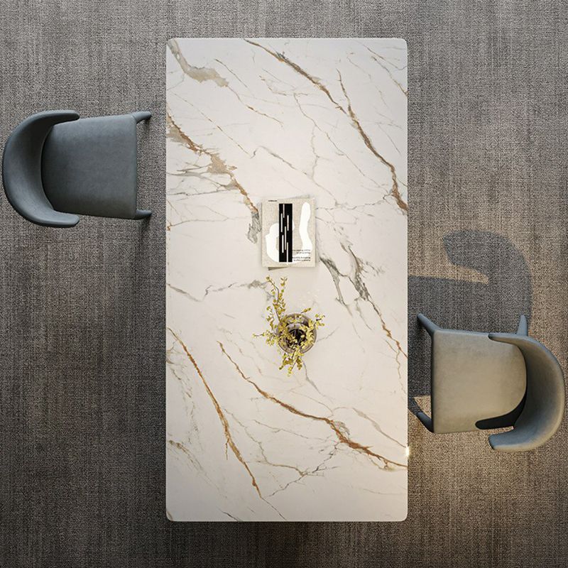 Glam Style Rectangle Table Set 1/3/4/5/7 Pieces Dining Set for Home Use