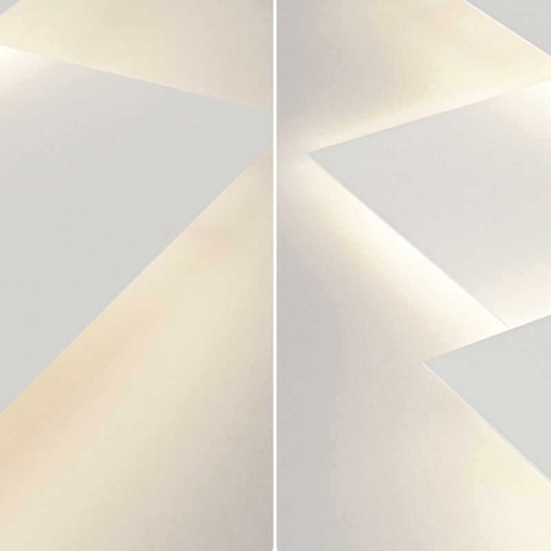 Geometric Acrylic LED Flush Mount Matte White Cluster Ceiling Flush Lighting