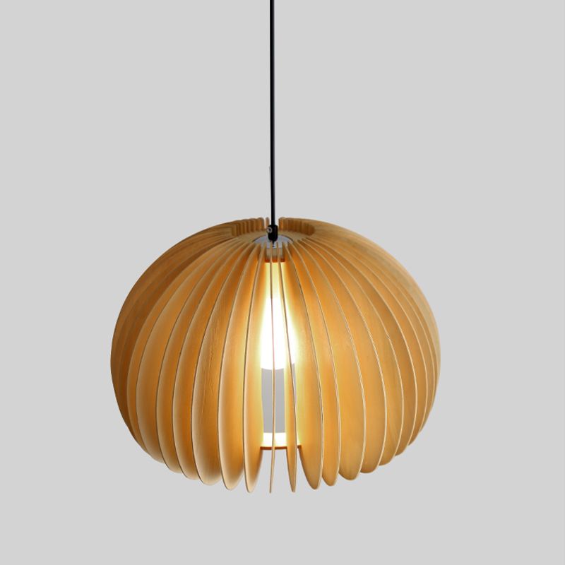 Aménagement de pendentif en bois léger en bois moderne pour le salon