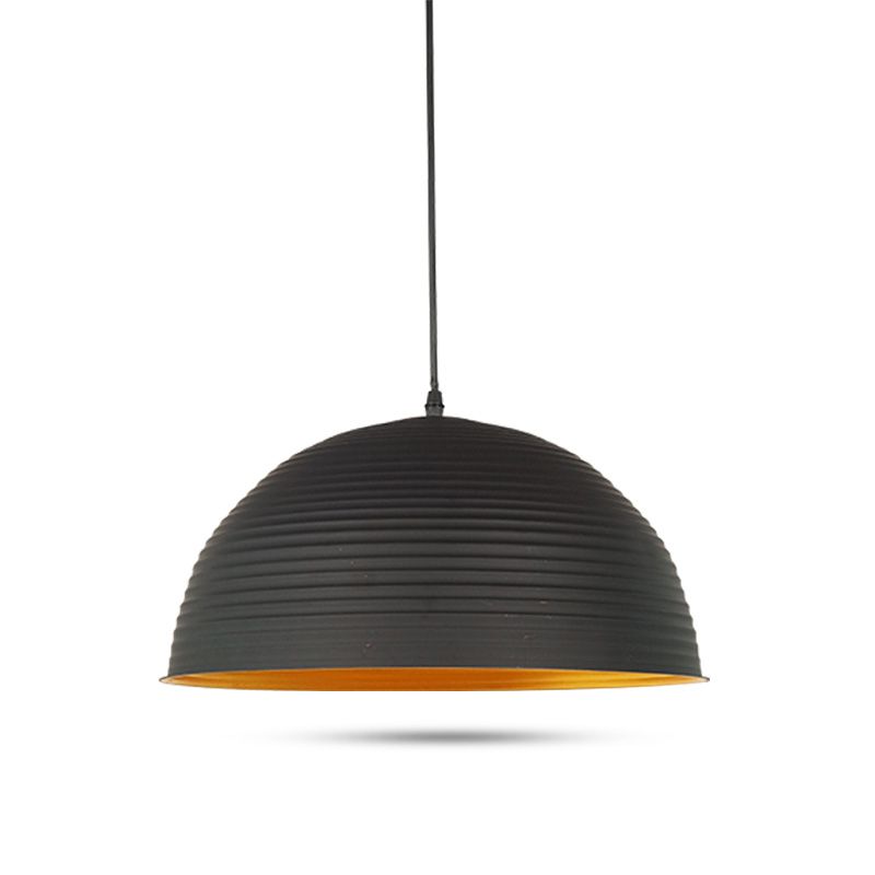 Lampada a sospensione a ciondolo a 1-bulba in oro industriale in alluminio interno appeso per il ristorante