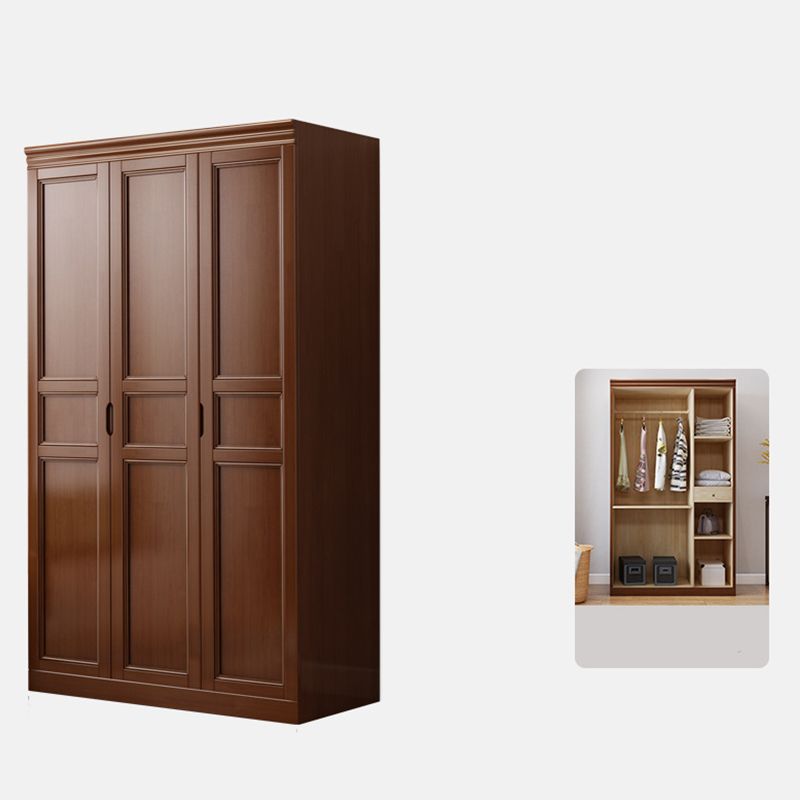 Solid Wood Traditional Cabinet with 1 Drawer Matte Finish Storage Cabinet