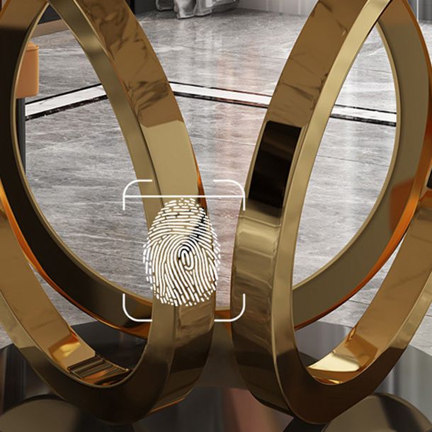 Glam Dining Set Stone 1/4/7 Pieces Dining Turntable Furniture for Home