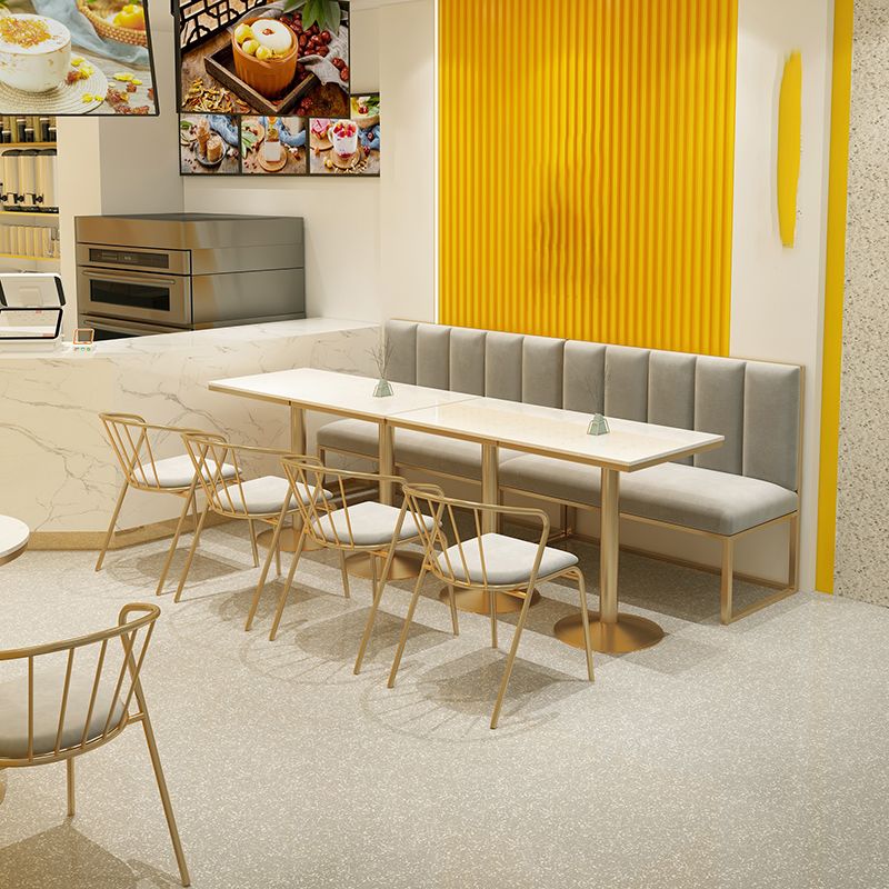 Nordic 1/3/4 Pieces Dining Set Stone Dining Table for Milk Tea Shop Cafe