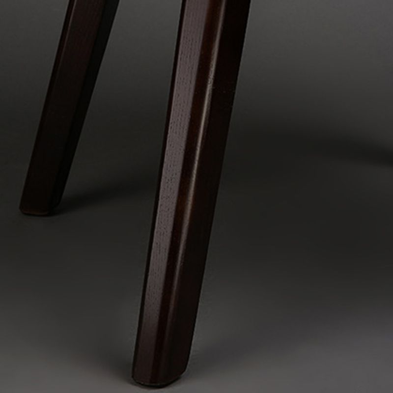 Contemporary Upholstered Arm Chair Solid Wood Home Dining Chair