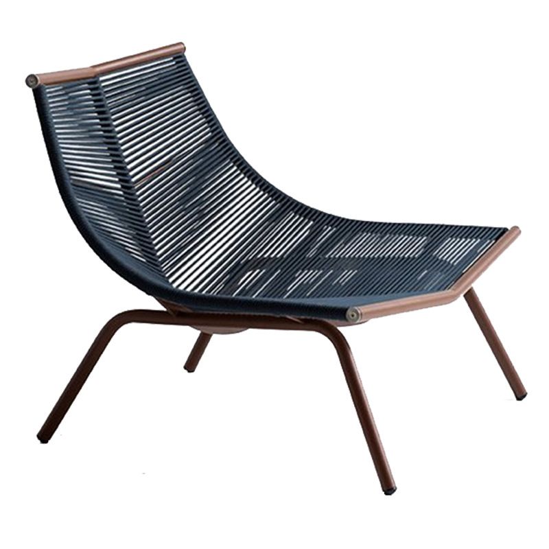 Contemporary Outdoor Rattan Rocking Chair Single Rocking Chair