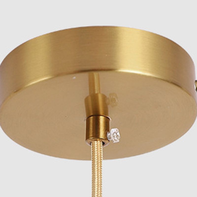 Moderne luxuriöse Einzelheiz -Lichtelektroplate -Metallhängelampe für Innenräume