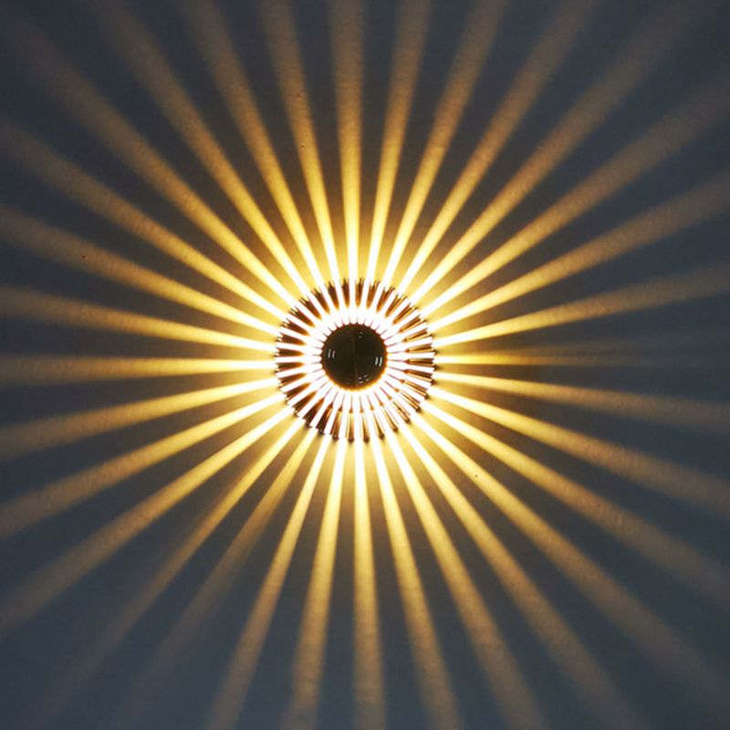 Lampada a parete a led in alluminio in alluminio in stile moderno raggio di scoppio rgb lampade per la decorazione del corridoio per corridoi