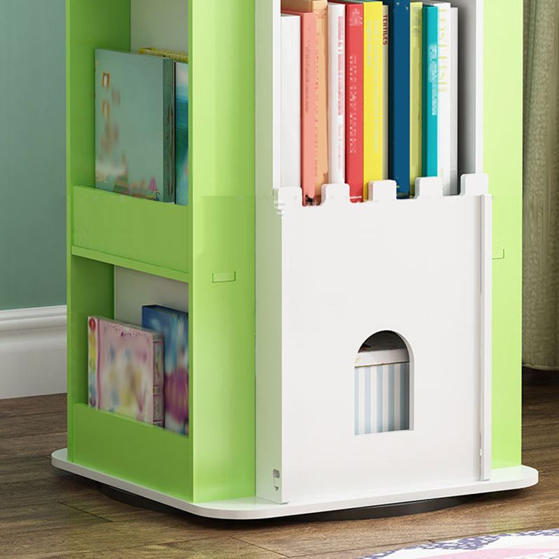 Scandinavian Style Open Back Bookshelf Standard Engineered Wood Bookcase