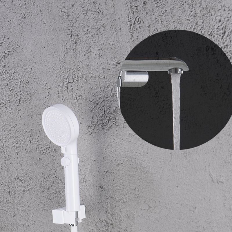 Swivel Tub Filler Wall Mount Single Lever Handle Brass Tub Filler with Hand Shower