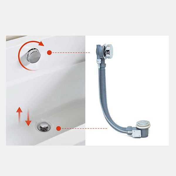 Modern Freestanding Bath Acrylic Soaking Square Back to Wall Bathtub