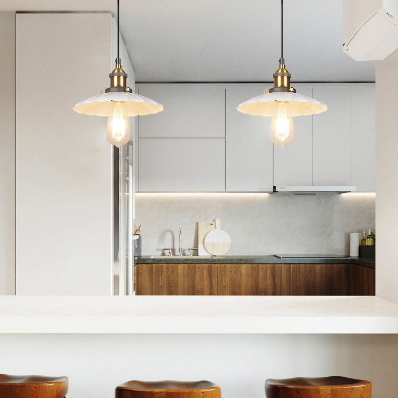 Geschulpte hangende hanglamp industriële stijl metalen hanger verlichtingsarmaturen voor restaurant