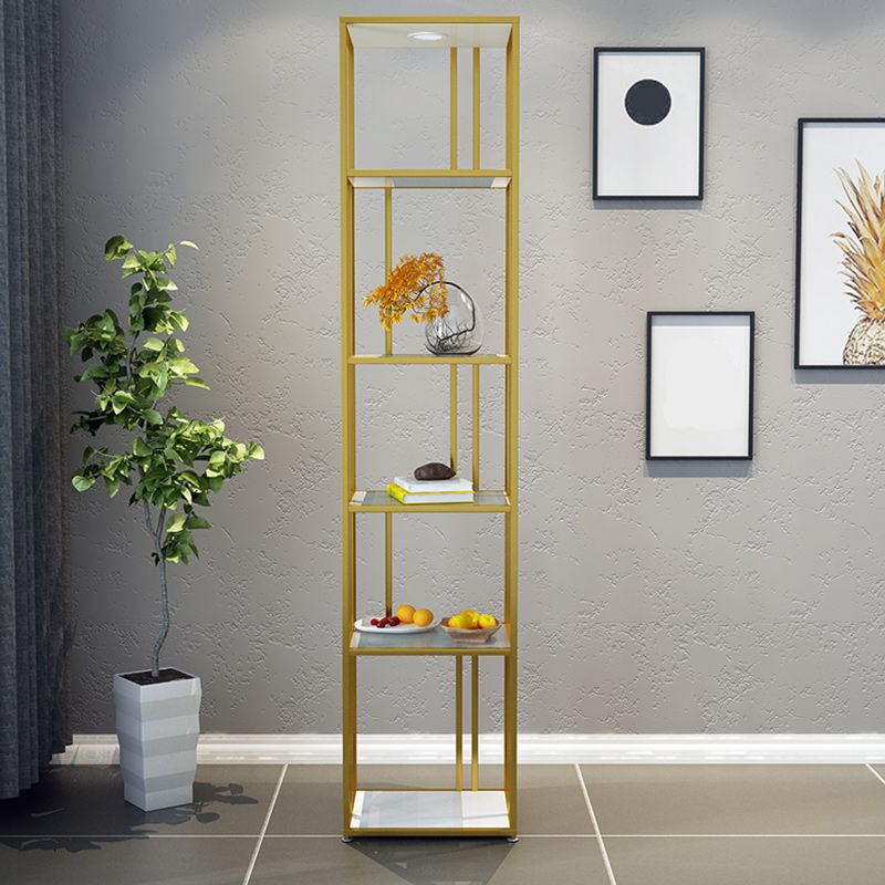 Libreria etagere aperta verticale industriale Shelf di vetro scaffale in vetro