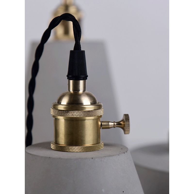 Contemporary Style Creative Cement Hanging Light Geometric Modeling 1-Light Pendant Lamp for Bedroom